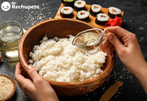 Mezcla de arroz para sushi con vinagre, azúcar y sal