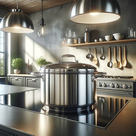 Comparativa visual de los materiales recomendados para ollas de cocina: vidrio, hierro fundido, cerámica y acero inoxidable.