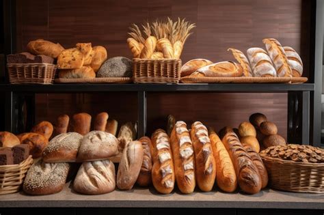 Variedad de panes básicos horneados en casa