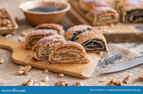 Foto de pan Bejgli tradicional húngaro