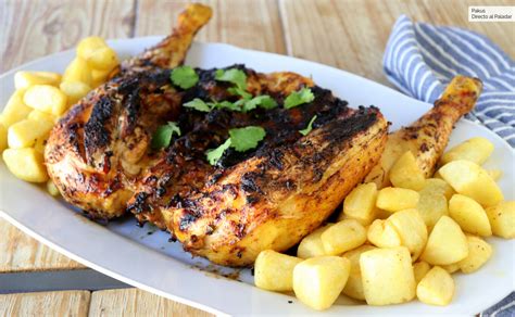 Marinado y cocción de pollo a la brasa casero
