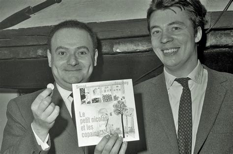René Goscinny y Jean-Jacques Sempé trabajando juntos