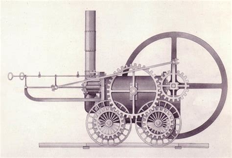 Dibujo de la primera máquina de palomitas de vapor de Charles Cretors