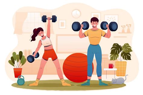 Ilustración de personas practicando ejercicio moderado.