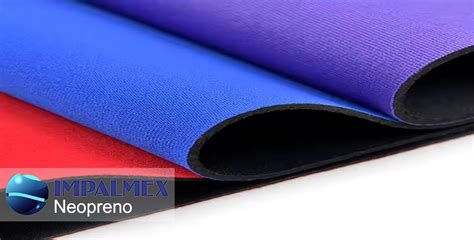 Diversos productos fabricados con neopreno, mostrando su versatilidad.