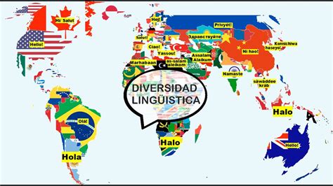 Mapa mostrando diferencias lingüísticas en español