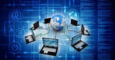 Ilustración de una red de computadoras interconectadas.