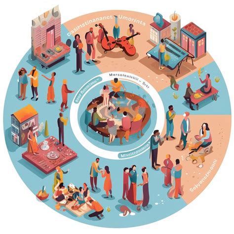 Ilustración de un círculo con la palabra 