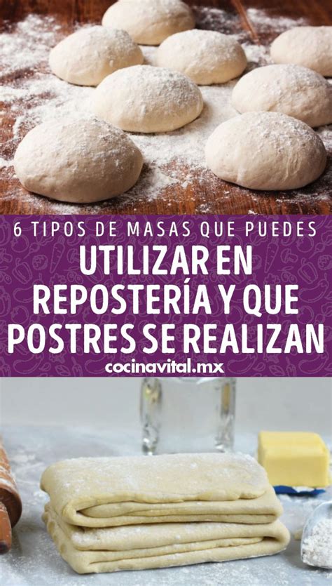 Esquema visual que muestra los diferentes tipos de masas: clásica con manteca, con levadura y saludable con aceite, destacando sus texturas.
