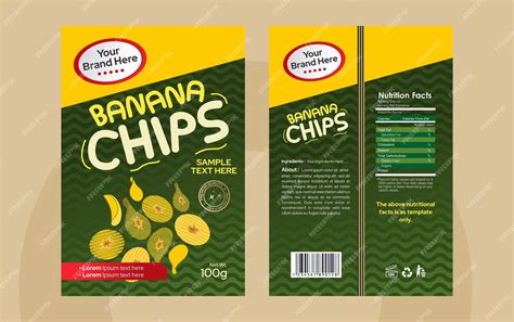 Ejemplos visuales de envases de patatas fritas sostenibles, de diseño minimalista y envases monodosis/resellables.