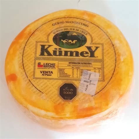 Infografía con los valores nutricionales clave del queso mantecoso Kumey