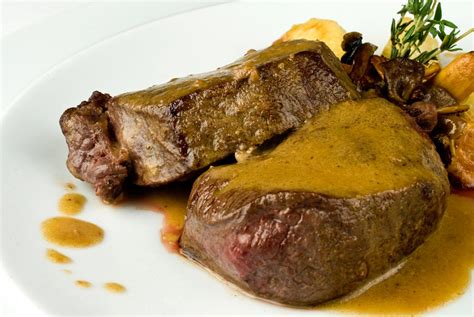 entrecot con salsa de mostaza