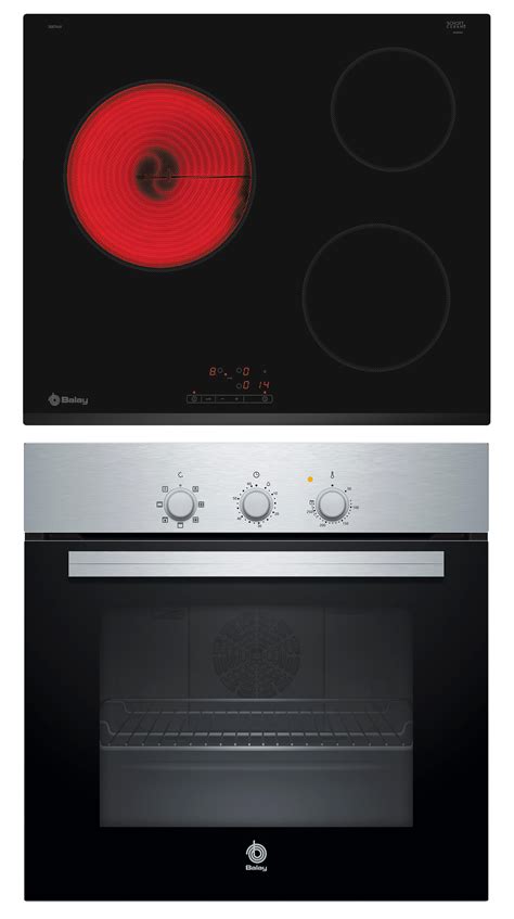 Foto de un conjunto Balay de horno empotrado y placa vitrocerámica