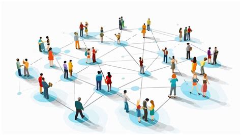 Ilustración de personas interconectadas, simbolizando la importancia de las relaciones sociales y el apoyo mutuo