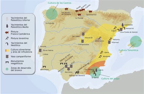 Mapa de distribución de pinos autóctonos en la península Ibérica