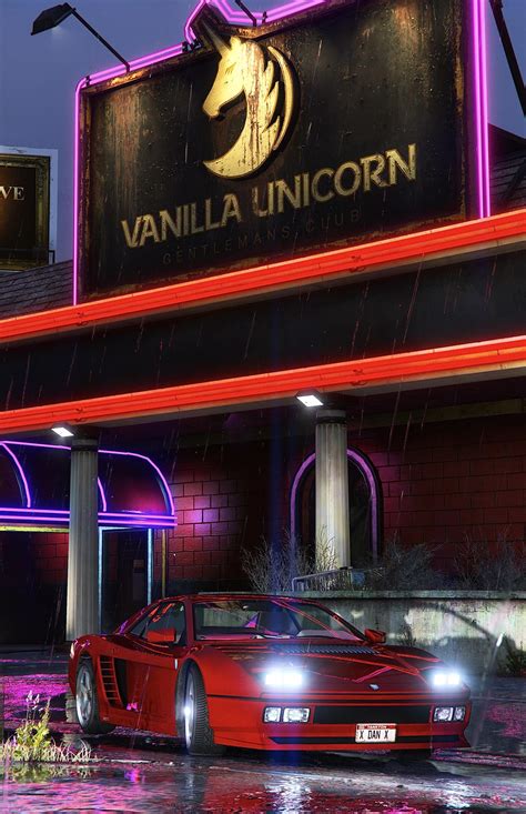 Ilustración de la stripper Infernus del Vanilla Unicorn en GTA V