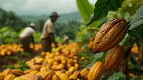 plantación de cacao y sus variedades
