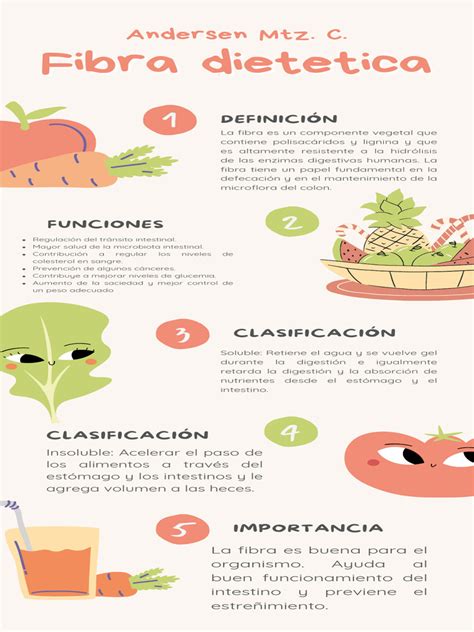 Infografía sobre el efecto de la fibra en la digestión