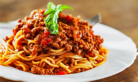 Plato de Spaghetti a la Boloñesa
