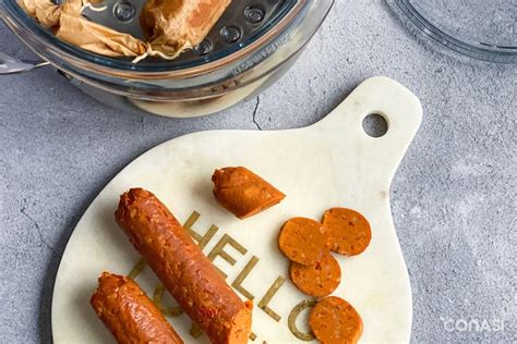 Ingredientes frescos para chorizo vegano