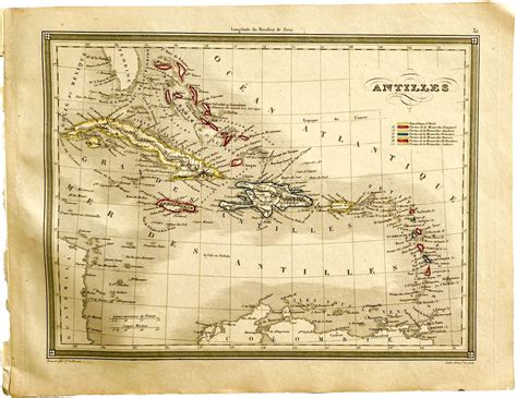 Ilustración de antiguo mapa de las Antillas y Sudamérica, destacando las rutas de navegación de los conquistadores españoles.