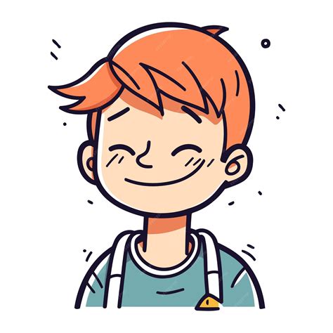 Ilustración de un niño sonriente disfrutando de un batido de kéfir con frutas.