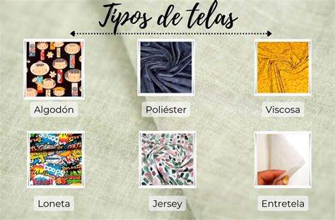 Infografía sobre tipos de telas y sus propiedades para ropa de cocina