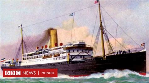 Fotografía de los restos del vapor alemán Prinz August Wilhelm