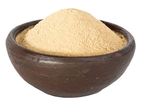 Foto de escamas o polvo de levadura nutricional en un bol