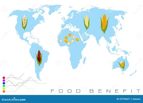 Mapa mundial mostrando la distribución del cultivo de maíz