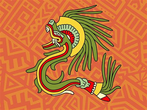 Ilustración de Quetzalcóatl en su forma de hormiga con un grano de maíz