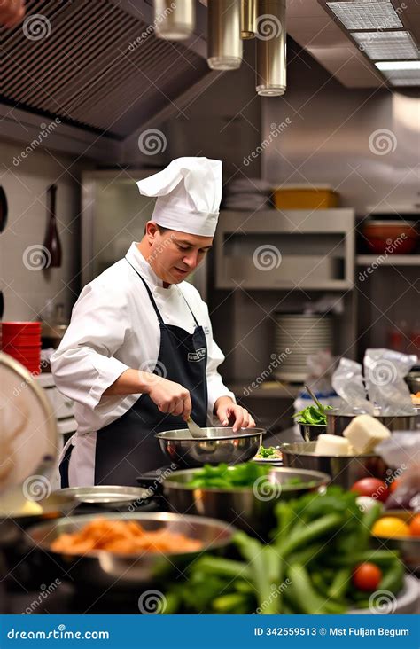 Cocina profesional muy concurrida en verano