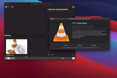 Interfaz de VLC mostrando el menú de selección de pista de audio