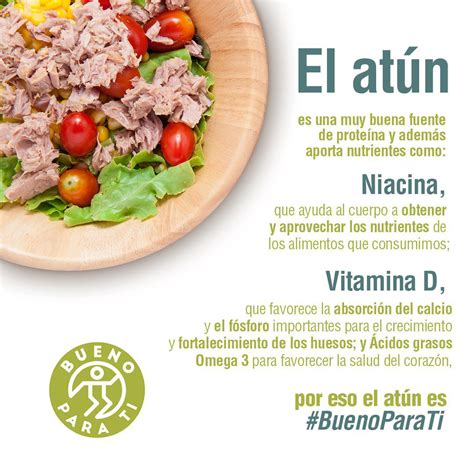 Infografía sobre los beneficios nutricionales del atún (vitaminas, omega-3, proteínas)