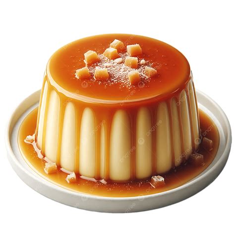 pudin de magdalenas con caramelo en un plato