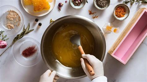 fotografía de los ingredientes clave para la elaboración de jabón