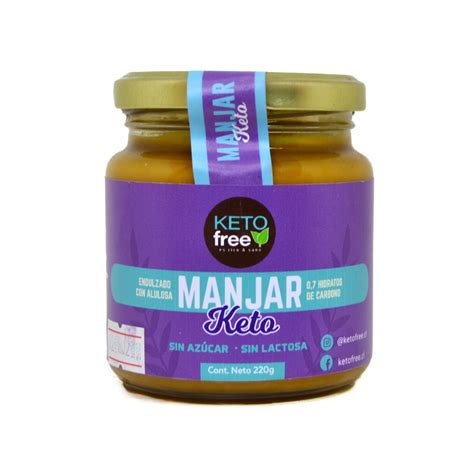 Infografía comparativa: ingredientes del manjar tradicional frente al manjar keto (alulosa vs azúcar, crema sin lactosa vs crema regular)