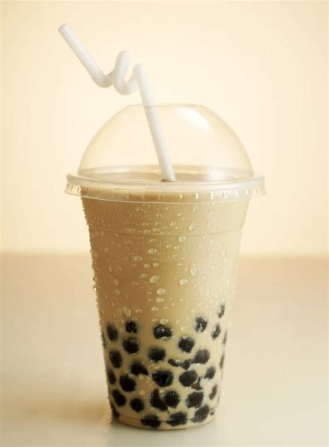 Un vaso de Bubble Tea con perlas de tapioca