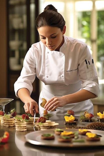 Fotografía de la cocinera Carmen Bernardo en su espacio de trabajo en Enoteca Maria.