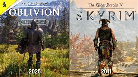 Comparativa visual de un sweetroll en Skyrim y Oblivion.