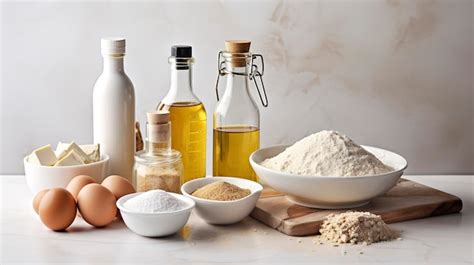 Foto de los ingredientes principales: papas, harina, huevos, sal