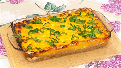 Pastel criollo de zapallo y choclo recién salido del horno