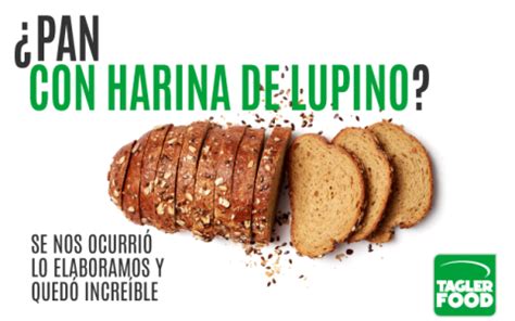 Fotografía de productos horneados (pan, galletas) elaborados con harina de lupino