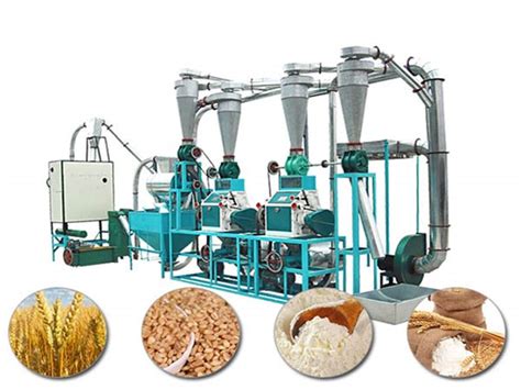Molino de trigo moliendo grano para harina