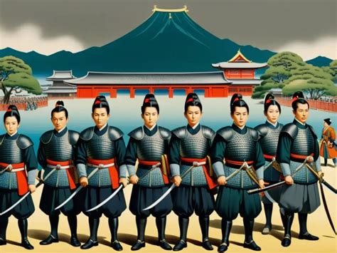 ilustraciones de vida cotidiana en Japón durante la Restauración Meiji