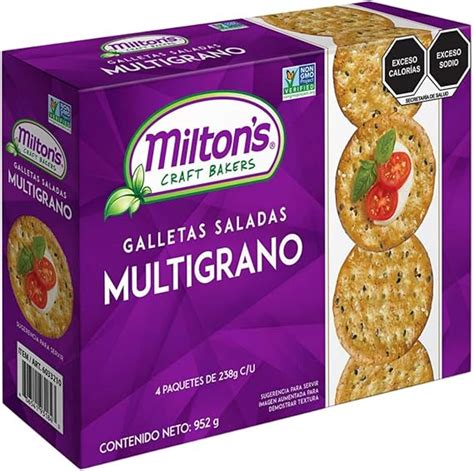 Infografía comparativa de los nutrientes principales en galletas integrales, multigrano y fortificadas.