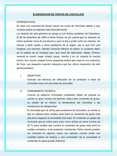 Esquema del proceso de elaboración artesanal de bombones y trufas