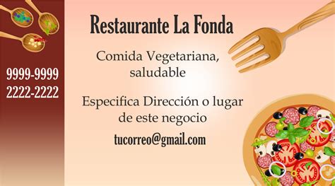 Plantillas de tarjetas de presentación para restaurantes con diferentes estilos y elementos de diseño como cubiertos, platos y comida