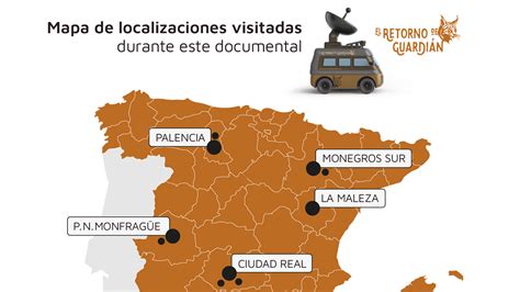 Mapa con localizaciones del artefacto Bola de Carne