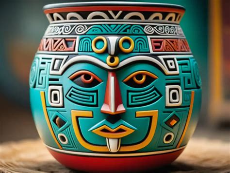 Vasijas mayas para beber chocolate decoradas con glifos